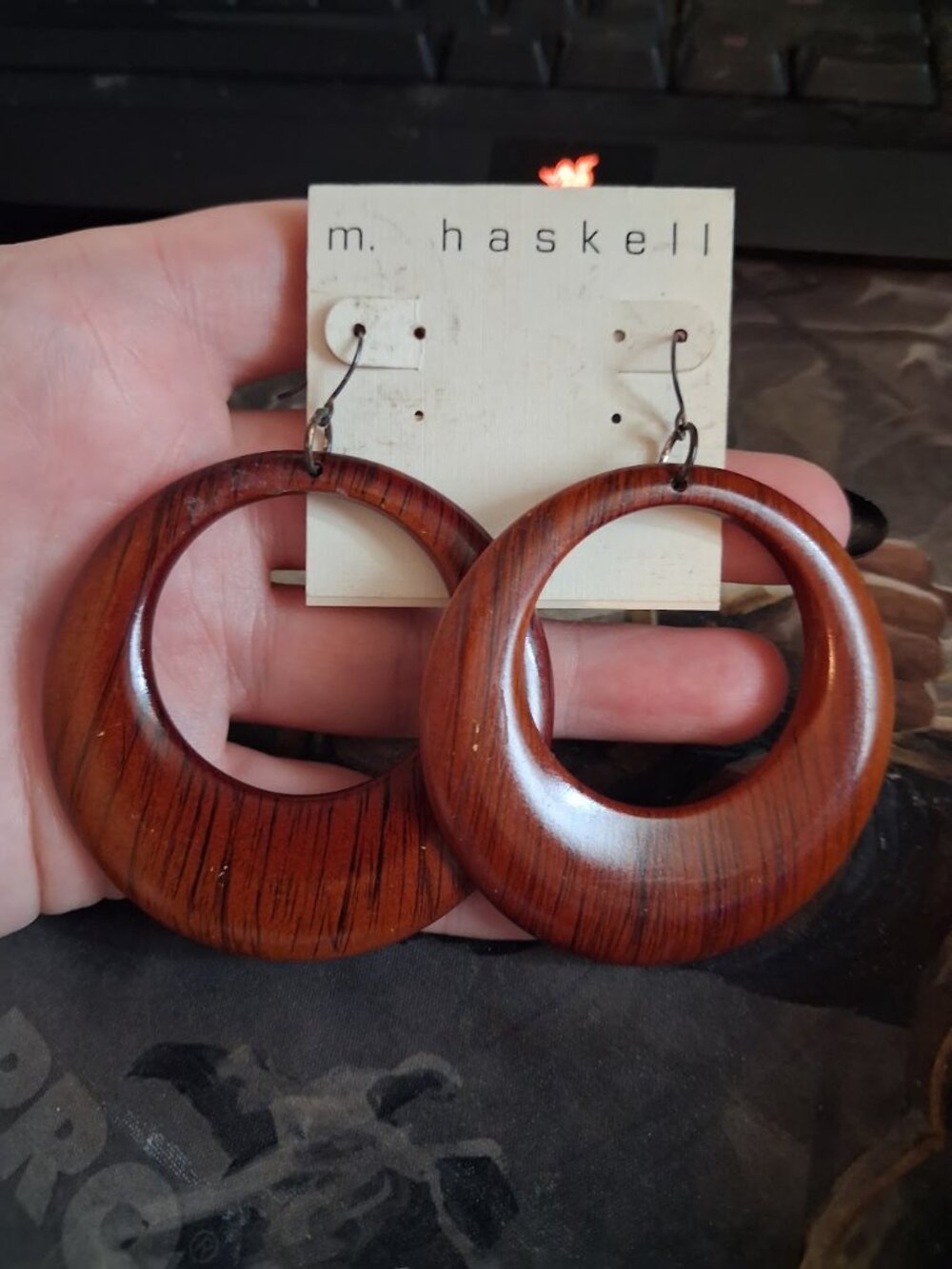M. Haskell dangle earrings